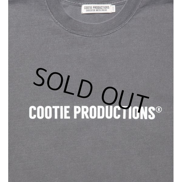 COOTIE PRODUCTIONS/Pigment Dyed L/S Tee（Black）［ピグメントダイ 
