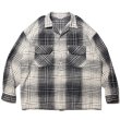 画像1: COOTIE PRODUCTIONS/Ombre Check Open Collar Pullover L/S Shirt（Ombre Check）［オンブレチェックオープンカラープルオーバーシャツ-22秋冬］ (1)
