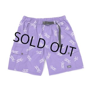 画像: CHALLENGER/MULTI SIGNATURE CARGO SHORTS（PURPLE）［マルチシグネチャーカーゴショーツ-23春夏］
