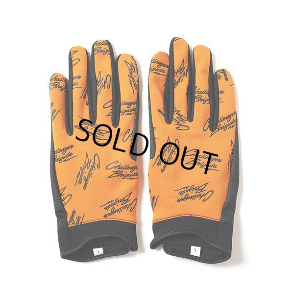 画像1: CHALLENGER/MULTI SIGNATURE MECHANIC GLOVE（ORANGE）［メカニックグローブ-23春夏］ (1)