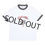 画像: CHALLENGER/BURNING SNAKE RINGER TEE（WHITE/BLACK）［リンガーT-23春夏］