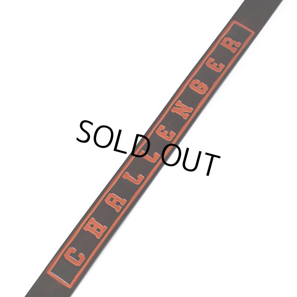 CHALLENGER/LOGO LEATHER BELT（BLACK）［ロゴレザーベルト-23春