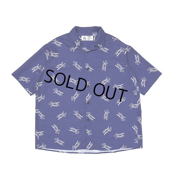 画像1: CHALLENGER/S/S MULTI SIGNATURE SHIRT（NAVY）［マルチシグネチャーシャツ-23春夏］ (1)