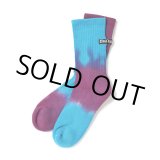 画像: CHALLENGER/BORDER TIE DYE SOCKS（BLUE/PURPLE）［ボーダータイダイソックス-23春夏］