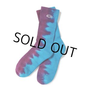 画像: CHALLENGER/FLAME TIE DYE SOCKS（BLUE/PURPLE）［フレイムタイダイソックス-23春夏］