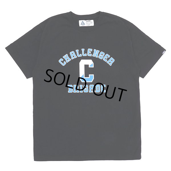 画像1: CHALLENGER/COLLEGE TEE（BLACK）［プリントT-23春夏］ (1)