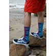 画像2: CHALLENGER/FLAME TIE DYE SOCKS（BLUE/PURPLE）［フレイムタイダイソックス-23春夏］ (2)