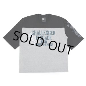 画像: CHALLENGER/Q/S ARMY FOOTBALL TEE（BLACK/GRAY）［フットボールT-23春夏］
