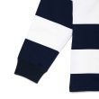 画像4: CHALLENGER/L/S HEAVYWEIGHT BORDER TEE（WHITE/NAVY）［ヘビーウエイトボーダー長袖T-23春夏］ (4)