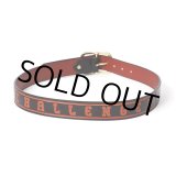 画像: CHALLENGER/LOGO LEATHER BELT（BLACK）［ロゴレザーベルト-23春夏］