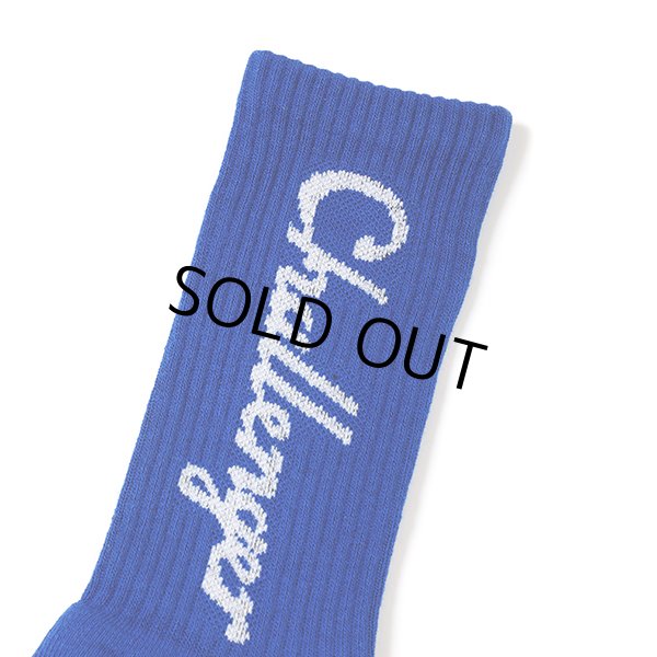 画像2: CHALLENGER/LOGO SOCKS（BLUE）［ロゴソックス-23春夏］ (2)