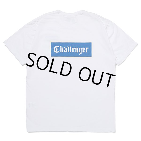 画像1: CHALLENGER/LOGO PATCH TEE（WHITE）［ワッペン+プリントポケT-23春夏］ (1)