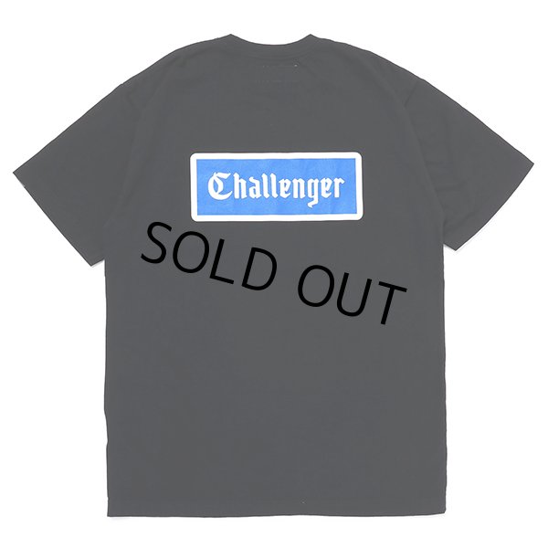 画像1: CHALLENGER/LOGO PATCH TEE（BLACK）［ワッペン+プリントポケT-23春夏］ (1)