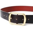 画像3: CHALLENGER/LOGO LEATHER BELT（BLACK）［ロゴレザーベルト-23春夏］ (3)