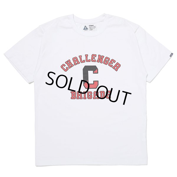 画像1: CHALLENGER/COLLEGE TEE（WHITE）［プリントT-23春夏］ (1)