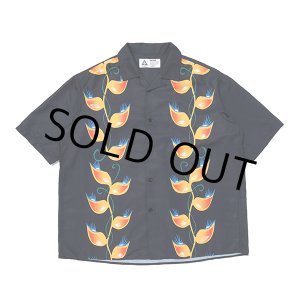 画像: CHALLENGER/S/S FLAME LEAF SHIRT（BLACK）［フレイムリーフシャツ-23春夏］