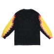 画像2: CHALLENGER/L/S TIE DYE ZOMBIE WOLF TEE（BLACK TIE DYE）［タイダイ長袖T-23春夏］ (2)