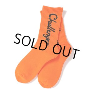 画像: CHALLENGER/LOGO SOCKS（ORANGE）［ロゴソックス-23春夏］