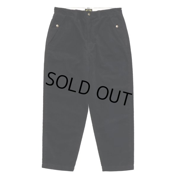 画像1: PORKCHOP/LOOSE FIT CORDUROY PANTS（BLACK）［ルーズフィットコーデュロイパンツ-22秋冬］ (1)