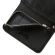 画像7: CALEE/SILVER STAR CONCHO FLAP LEATHER HALF WALLET（BLACK）［レザーハーフウォレット-24秋冬］ (7)