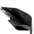 画像5: CALEE/SILVER STAR CONCHO FLAP LEATHER HALF WALLET（BLACK）［レザーハーフウォレット-24秋冬］ (5)