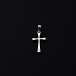 画像2: ANTIDOTE BUYERS CLUB/Engraved Tiny Cross Pendant（Silver） (2)