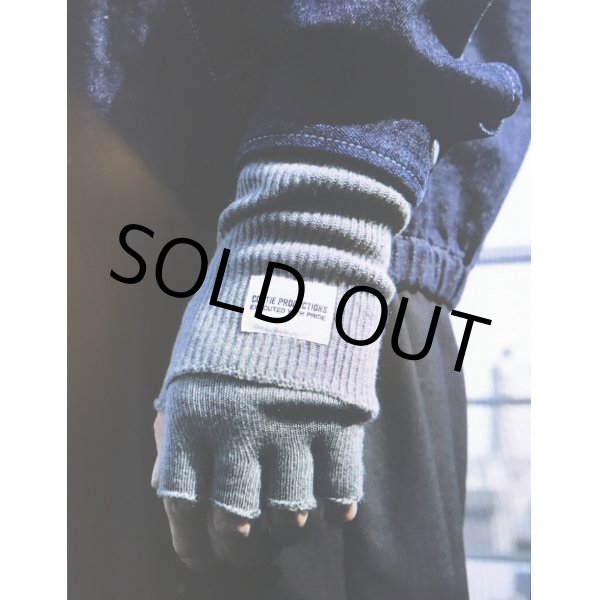 画像2: COOTIE PRODUCTIONS/Fingerless Cuffed Knit Glove（Ash Gray）［フィンガーレスニットグローブ-22秋冬］ (2)