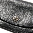 画像7: CALEE/SILVER STAR CONCHO LEATHER LONG WALLET（BLACK）［レザーロングウォレット-23秋冬］ (7)