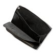 画像4: CALEE/SILVER STAR CONCHO LEATHER LONG WALLET（BLACK）［レザーロングウォレット-23秋冬］ (4)