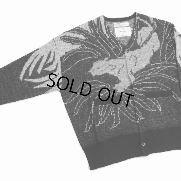 画像3: 【50%OFF】DAIRIKU/"Leopard" Mohair Cardigan Knit（Black）［レオパードモヘアニットカーディガン-23春夏］ (3)