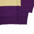 画像5: DAIRIKU/Lager Border Knit（Yellow&Purple）［ラガーボーダーニット-23春夏］ (5)