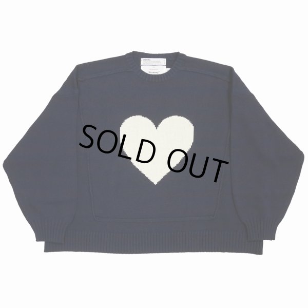 画像1: DAIRIKU/♡ Pullover Knit（Navy）［プルオーバーニット-23春夏］ (1)