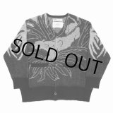 画像: 【50%OFF】DAIRIKU/"Leopard" Mohair Cardigan Knit（Black）［レオパードモヘアニットカーディガン-23春夏］