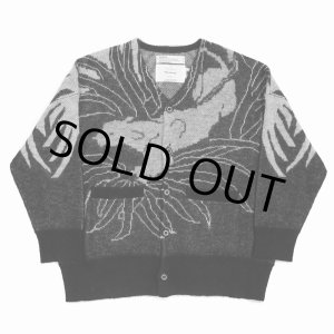 画像: 【50%OFF】DAIRIKU/"Leopard" Mohair Cardigan Knit（Black）［レオパードモヘアニットカーディガン-23春夏］