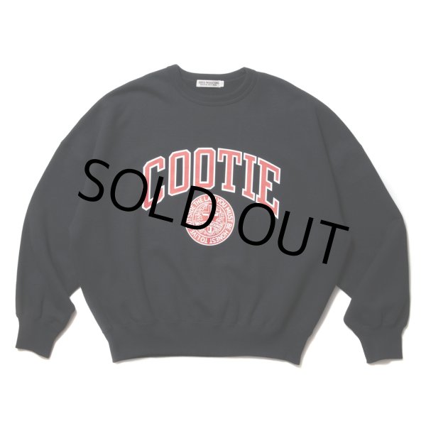 画像1: COOTIE PRODUCTIONS/Heavy Oz Sweat Crew（COLLEGE）（Black）［スウェットクルー-23春夏］ (1)