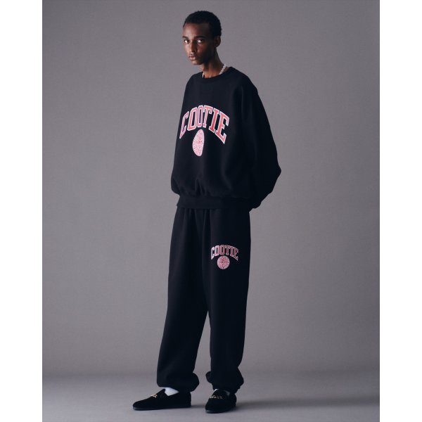 画像4: COOTIE PRODUCTIONS/Heavy Oz Sweat Easy Pants（COLLEGE）（Black）［スウェットイージーパンツ-23春夏］ (4)