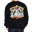 画像4: CALEE/B.L Bunny crew neck sweat（Black）［クルーネックスウェット-23春夏］ (4)