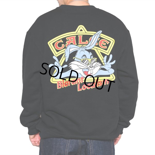 画像4: CALEE/B.L Bunny crew neck sweat（Black）［クルーネックスウェット-23春夏］ (4)