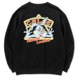 画像1: CALEE/B.L Bunny crew neck sweat（Black）［クルーネックスウェット-23春夏］ (1)