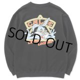 画像: CALEE/B.L Bunny crew neck sweat（Black）［クルーネックスウェット-23春夏］