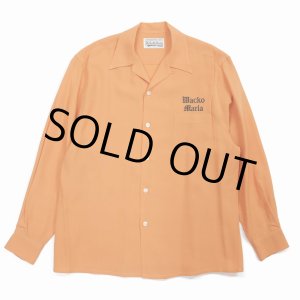 画像: WACKO MARIA/50'S OPEN COLLAR SHIRT（TYPE-2）（ORANGE）［50'Sオープンカラーシャツ-23春夏］