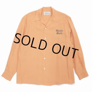 画像: WACKO MARIA/50'S OPEN COLLAR SHIRT（TYPE-2）（ORANGE）［50'Sオープンカラーシャツ-23春夏］