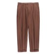 画像1: WACKO MARIA/PLEATED TROUSERS（TYPE-1）（BROWN）［ワンタックT/Cスラックス(TYPE-1)-23春夏］ (1)