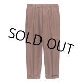 画像: WACKO MARIA/PLEATED TROUSERS（TYPE-1）（BROWN）［ワンタックT/Cスラックス(TYPE-1)-23春夏］