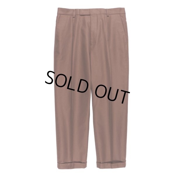 WACKO MARIA/PLEATED TROUSERS（TYPE-1）（BROWN）［ワンタックT/C