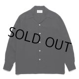 画像: WACKO MARIA/50'S OPEN COLLAR SHIRT（TYPE-1）（BLACK）［50'Sオープンカラーシャツ-23春夏］