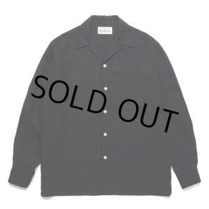 画像: WACKO MARIA/50'S OPEN COLLAR SHIRT（TYPE-1）（BLACK）［50'Sオープンカラーシャツ-23春夏］