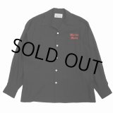 画像: WACKO MARIA/50'S OPEN COLLAR SHIRT（TYPE-2）（BLACK）［50'Sオープンカラーシャツ-23春夏］