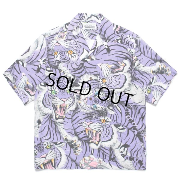 画像1: WACKO MARIA/TIM LEHI / HAWAIIAN SHIRT S/S（PURPLE）［ハワイアンシャツ-23春夏］ (1)