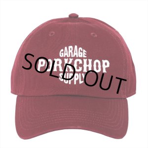 画像: PORKCHOP/B&S BASE CAP（BURGUNDY）［6パネルキャップ-23春夏］